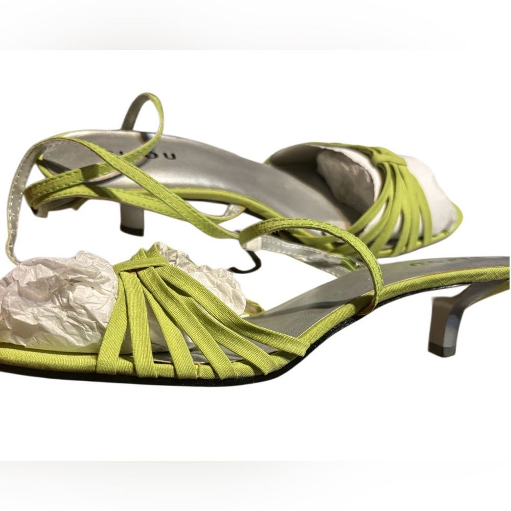 Chic Lime Green Strappy Heels by Unisa